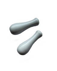 IMPUGNATURA MANIGLIA PORCELLANA BIANCA