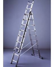 SCALA ALLUMINIO 3 RAMPE 3X7 GRADINI DA MT.2-5.16