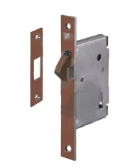 SERRATURA  SCORREVOLE  LEGNO MM.50 BRONZATA PATENT