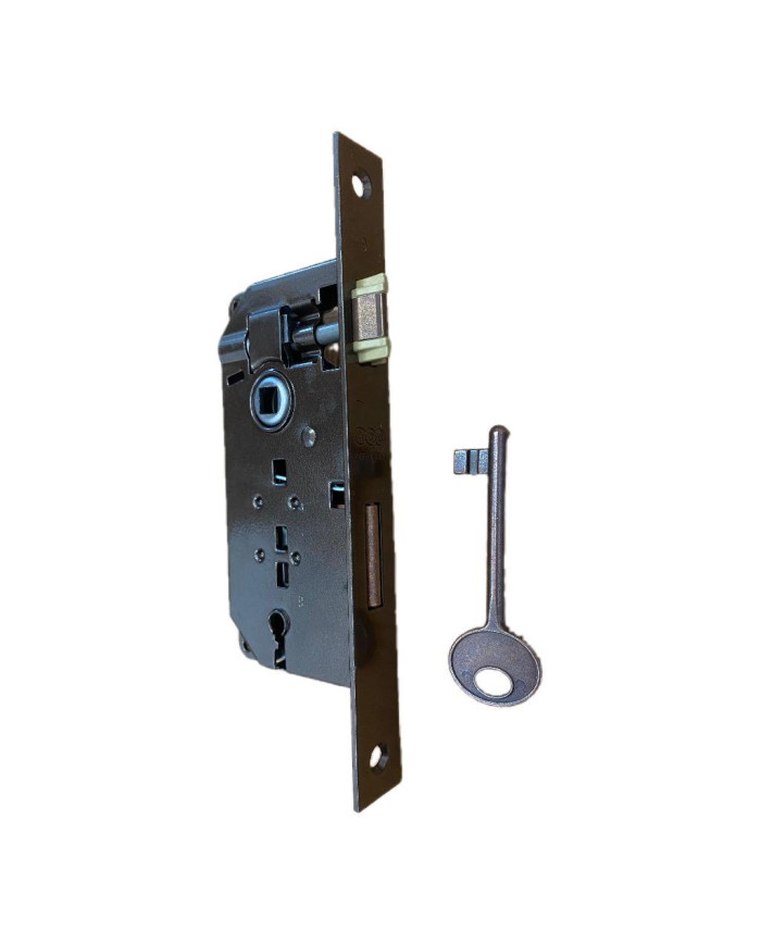SERRATURA PATENT BRONZATA MM.40 BORDO QUADRO