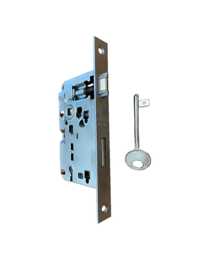 SERRATURA PATENT CROMATA OPACA MM.45 BORDO QUADRO