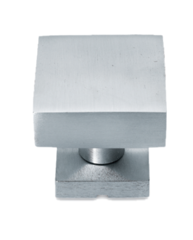 COPPIA POMOLO GALA ROSETTA QUADRA 45X45 CROM.SAT.