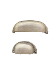 MANIGLIA CONCHIGLIA ARGENTO VECCHIO  MM.64
