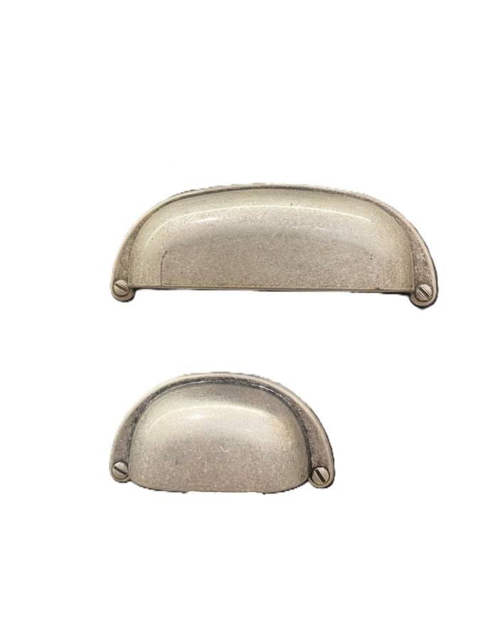 MANIGLIA CONCHIGLIA ARGENTO VECCHIO MM.96