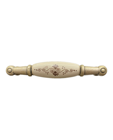 MANIGLIA PORCELLANA ALLUMINIO OPACO