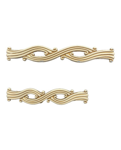 MANIGLIA ROYAL IVORY GOLD  MM.128