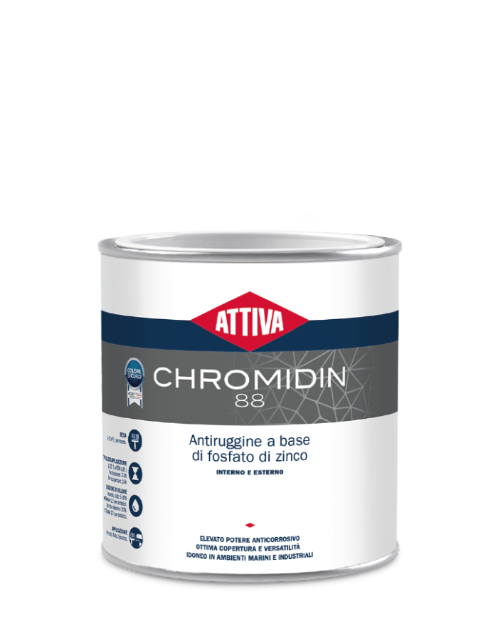 ANTIRUGGINE FOSFATI DI ZINCO ARANCIO DA 0,500 LT