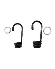 GANCIO CORDA ELASTICA D. 6/8MM IN FERRO NERO 2PZ