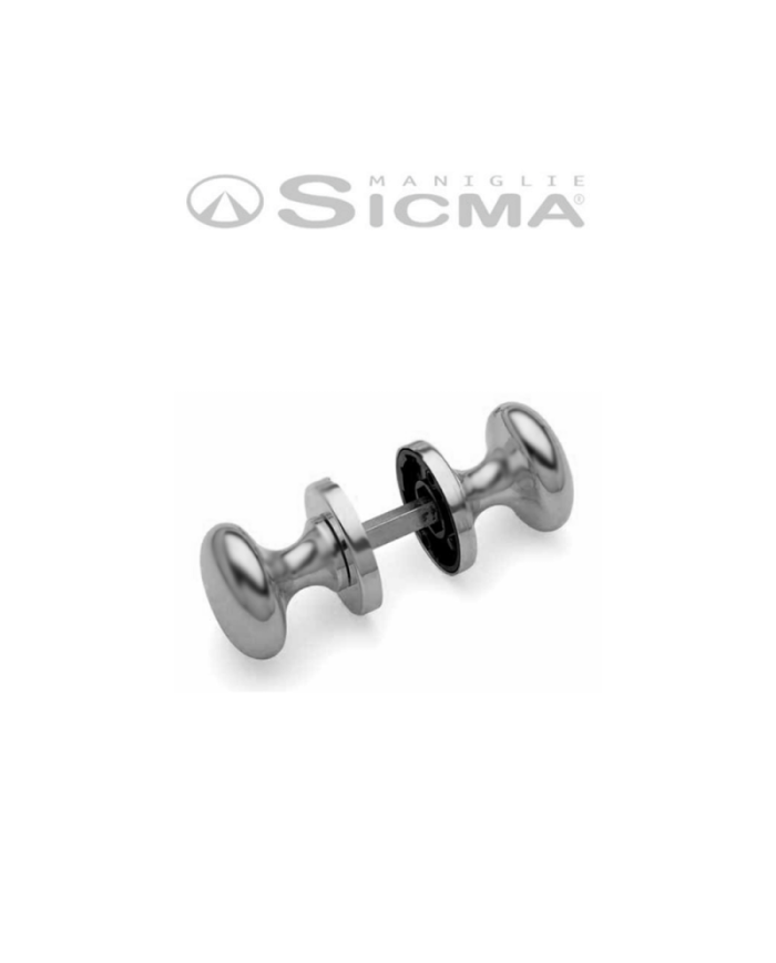 COPPIA POM.CIPOLLA MM55  Q.8 CROMO SATINATO