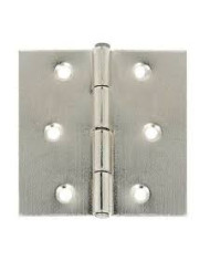 CERNIERE FRESATE PIANE OTTONE NICHELATO 50X40