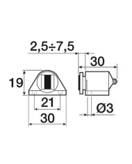 CRICCHETTO CALAMITA REGOLABILE MARRONE
