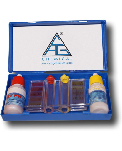 TEST KIT PER PISCINE LIQUIDO PH+CLORO