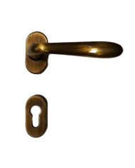 MANIGLIA GOCCIA C/ROS.OVALE YAL.OBG