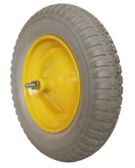 RUOTA CARRIOLA PIENA  GIALLA