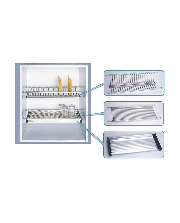 SCOLAPIATTI INOX C/VASCH.CM.86