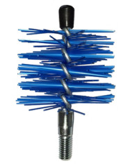 SCOVOLO NYLON BLU X TUBI IN ACCIAIO D.200