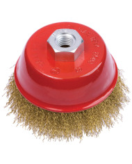 SPAZZOLA A TAZZA FILI OTTONATI D.75 M14