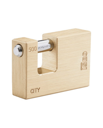 LUCCHETTO OTTONE RETTANGOLARE MM.50