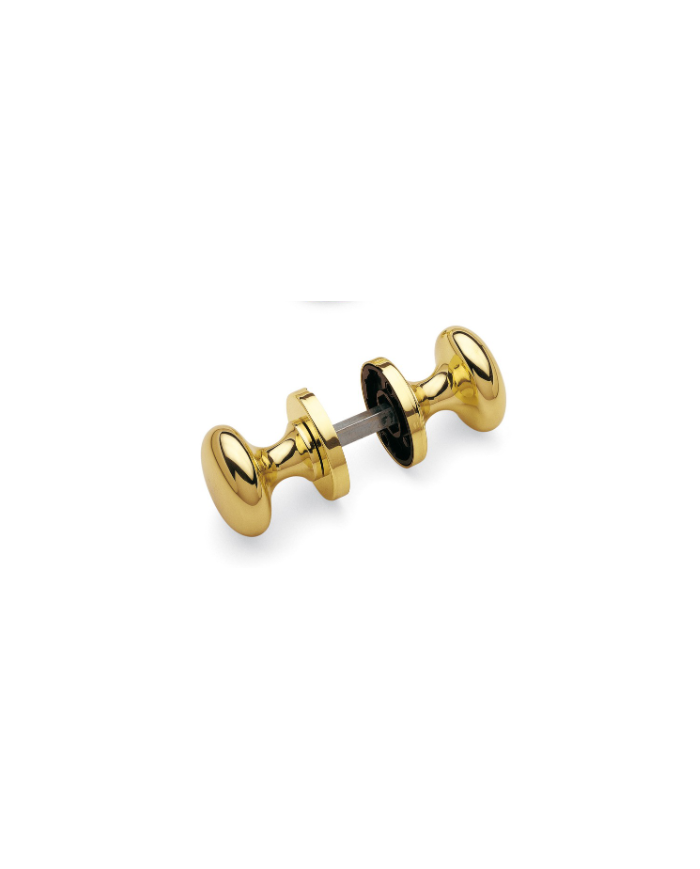 COPPIA POMOLI OTTONE LUCIDO Q.8 D.50