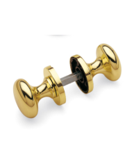 COPPIA POMOLI OTTONE LUCIDO Q.8 D.50