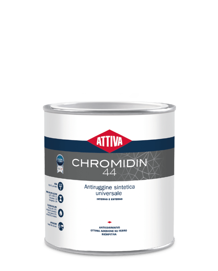 ANTIRUGGINE  CROMIDIN 44 ROSSO DA 2,500 LT