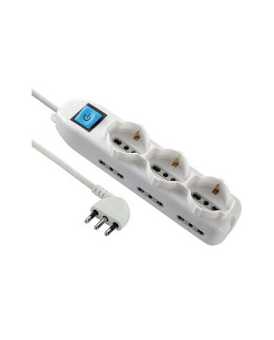 CIABATTA 9 PRESE 3 BOSCH +6 LATERALI C/PULSANTE