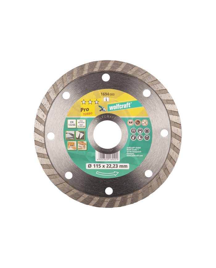 DISCO DA TAGLIO DIAMANT D.115X22.2