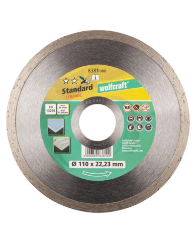 DISCO DA TAGLIO DIAMANT STANDARD D.110X22.2 MM
