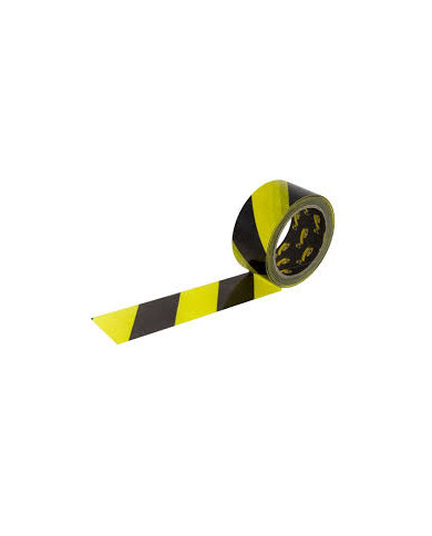 NASTRO ADESIVO SEGNALETICO GIALLO/NERO 50X33 MT