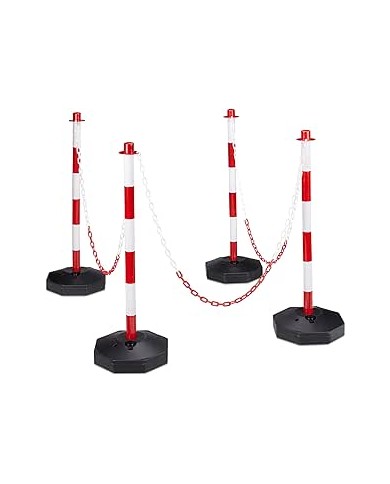 PALETTO BIANCO E ROSSO H 90 CM CON BASE PVC