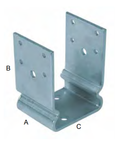 SUPPORTO PAVIMENTO A U 80X80X130 8/1652 SIPA