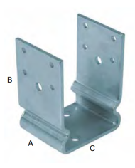 SUPPORTO PAVIMENTO A U 80X80X130 8/1652 SIPA