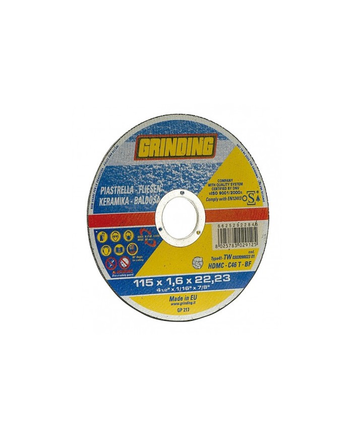 DISCO TAGLIO MARMO+GRES 115X1,6