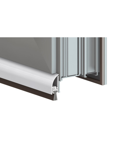 PARAFREDDO ALLUMINIO ARGENTO C/GOMMA CM.120