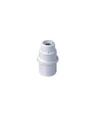 PORTALAMPADA C/GHIERA E14 BIANCO