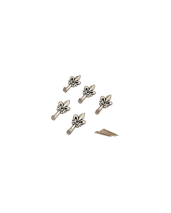 SET GANCI QUADRO GIGLIO ARGENTO GRANDI