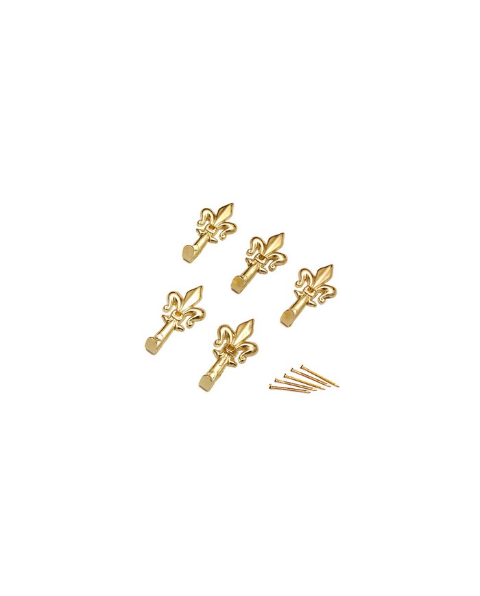 SET GANCI QUADRO GIGLIO ORO GRANDI PZ 5