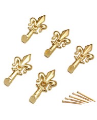SET GANCI QUADRO GIGLIO ORO GRANDI PZ 5