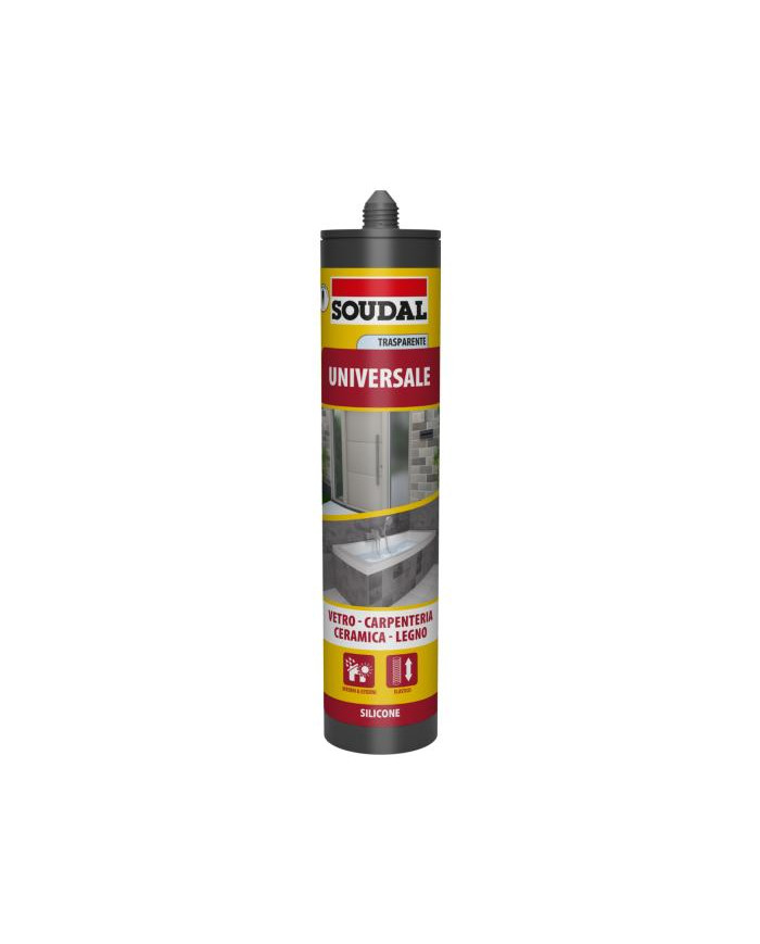 SILICONE ACETICO TRASPARENTE UNIVERSALE ML.280