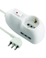 CIABATTA COMPATTA 1 SCUKO+2 USCITA DA 10 A