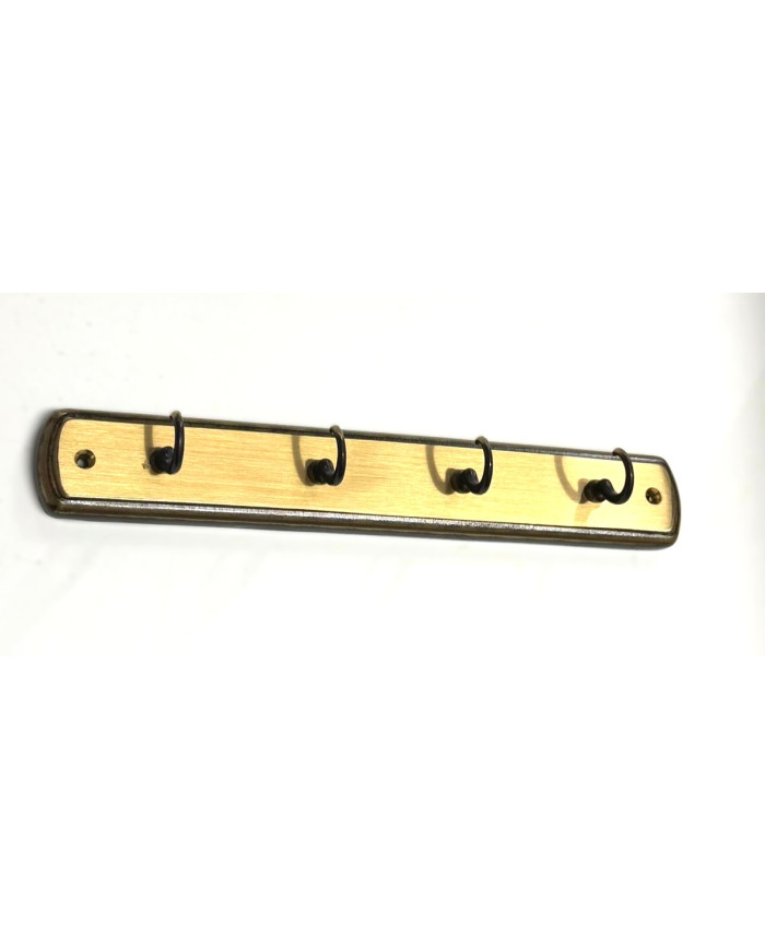 APPENDICHIAVI OTTONE BRONZATO 4 GANCI