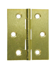 CERNIERE FRESATE PIANE OTTONE LUCIDO 30X25