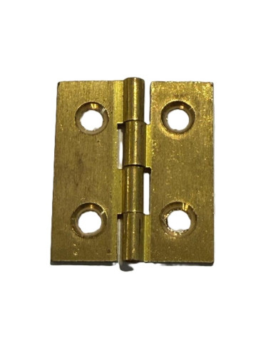 CERNIERE FRESATE PIANE OTTONE LUCIDO 35X35