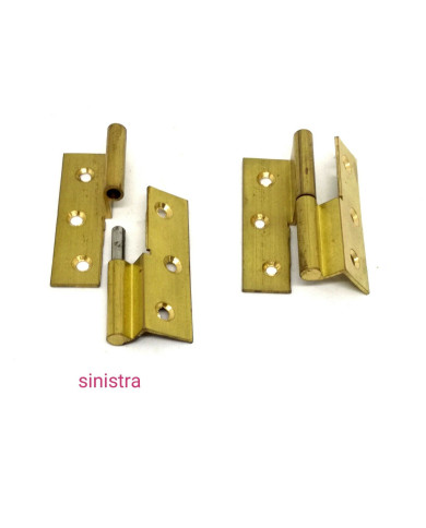 CERNIERE SFILABILE OTTONE C/ZANCA SX 50X40 ART.129