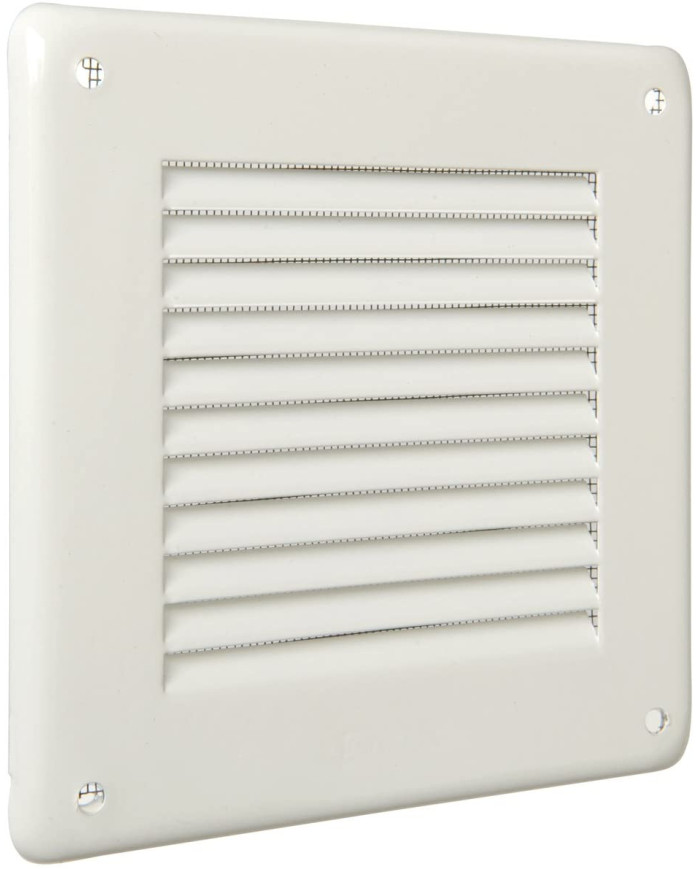 GRIGLIA LAMIERA BIANCA CON RETE 140X140