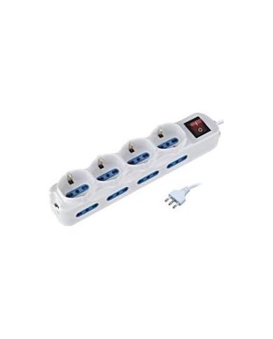 CIABATTA 12 PRESE 4 SCHUKO E  8 BIPASSO