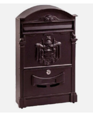 CASSETTA POSTA REGIA MARRONE ANTICO 25,5X9X41