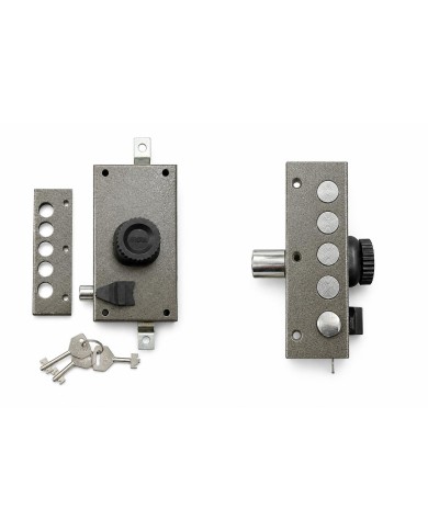 SERRATURA TRIPLA 1/2 GIRO POMO+SCROCCO G524 SX