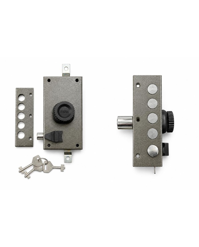 SERRATURA TRIPLA 1/2 GIRO POMO+SCROCCO G524 SX