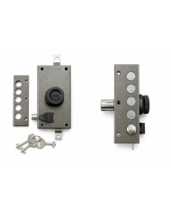 SERRATURA TRIPLA 1/2 GIRO POMO+SCROCCO G524 SX